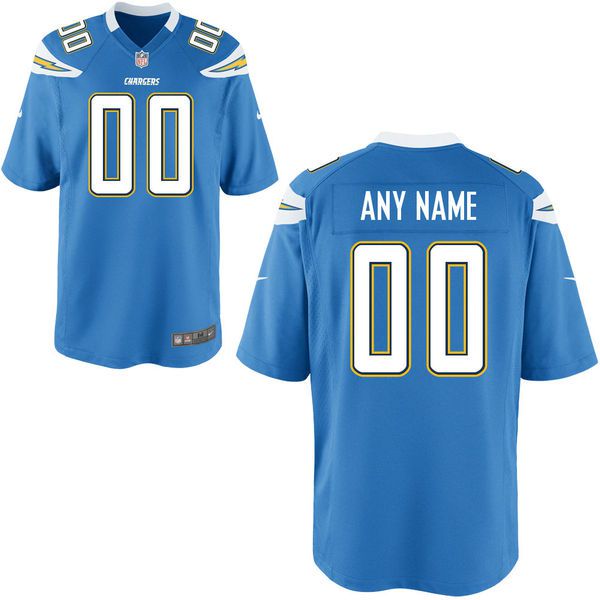 Youth Los Angeles Chargers Custom Alternate Blue Game NFL Jersey->customized nfl jersey->Custom Jersey